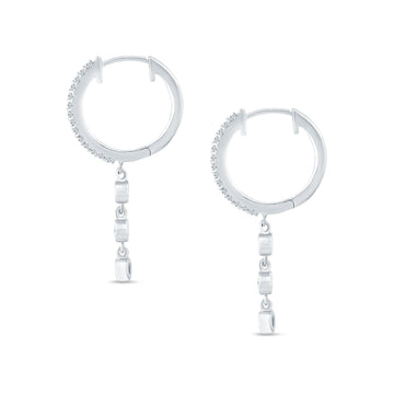 Drop Hoop Earrings